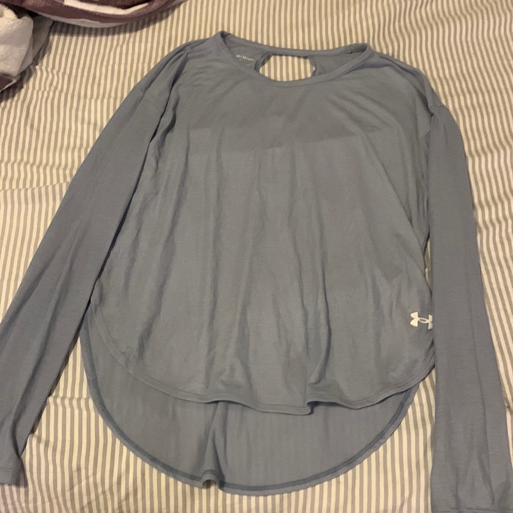 Light blue under armor long sleeve
